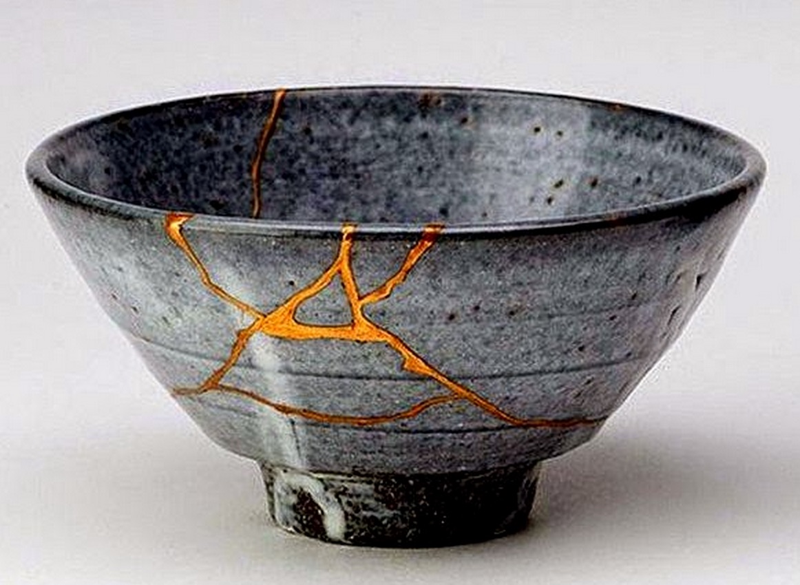 Kintsukuroi Kit di Riparazione, Polvere d'oro e Ceramica di
